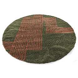 Tapetes redondos - Zagora (verde/laranja)