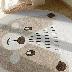 Tapete redondo infantil - Kind Bear (creme)
