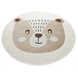 Tapete redondo infantil - Kind Bear (creme)