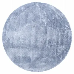 Tapetes redondos - Aranga Super Soft Fur (azul aço)