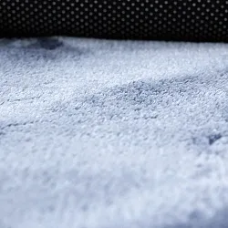 Tapetes redondos - Aranga Super Soft Fur (azul aço)