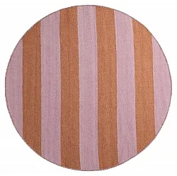Tapete redondo - Garine (laranja/rosa)