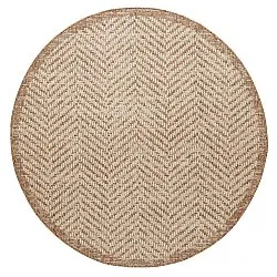 Tapete redondo - Indoor/Outdoor Donora (marrom)