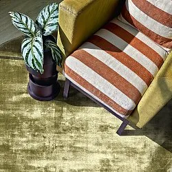 Tapete redondo - Jodhpur Special Luxury Edition (verde oliva)