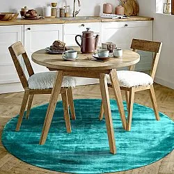 Tapete redondo - Jodhpur Special Luxury Edition (turquesa)