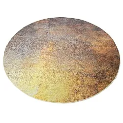 Tapete redondo - Oristano (marrom/dourado)