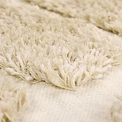 Tapete redondo - Otranto Natural Cotton Shaggy (off white)