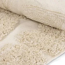Tapete redondo - Otranto Natural Cotton Shaggy (off white)
