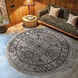 Tapete redondo - Peking Noble (cinza)