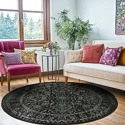 Tapete redondo - Peking Noble (preto)