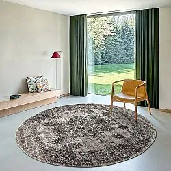 Tapete redondo - Peking Royal (cinza)