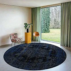 Tapete redondo - Peking Royal (azul-marinho)