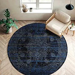 Tapete redondo - Peking Royal (azul-marinho)