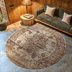 Tapete redondo - Peking Royal (branco)