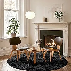 Tapete redondo - Peking (preto)