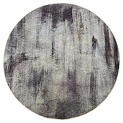 Tapete redondo - Polia (cinza/marrom)