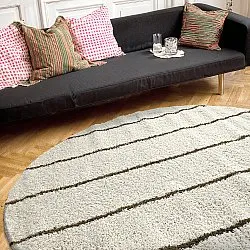 Tapetes redondos - Eze (branco/verde)