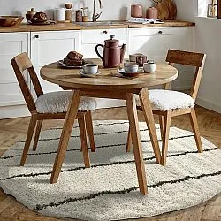 Tapetes redondos - Eze (branco/verde)