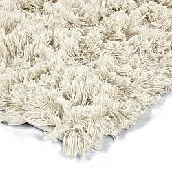 Tapetes felpudos - Fassale Hand Woven Wool Shaggy (branco)