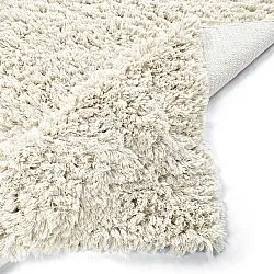 Tapetes felpudos - Fassale Hand Woven Wool Shaggy (branco)