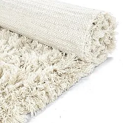 Tapetes felpudos - Fassale Hand Woven Wool Shaggy (branco)