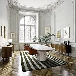 Tapetes felpudos - Imilchil (branco/verde)