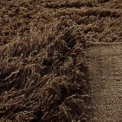 Tapetes felpudos - Melilla Hand Woven Wool Shaggy (marrom)