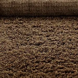 Tapetes felpudos - Melilla Hand Woven Wool Shaggy (marrom)