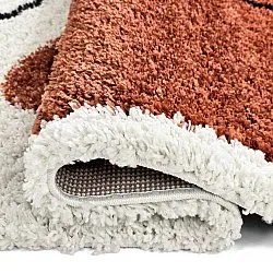 Tapetes felpudos - Sanghar (branco/laranja/verde)