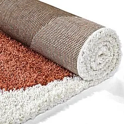 Tapetes felpudos - Sanghar (branco/laranja/verde)