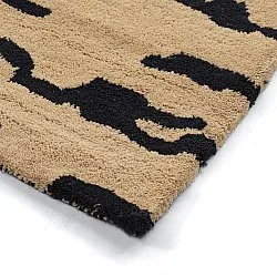 Tapetes felpudos - Zebra Tufted Wool Premium (bege/preto)