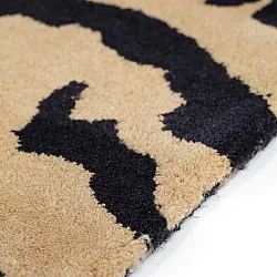 Tapetes felpudos - Zebra Tufted Wool Premium (bege/preto)