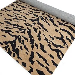 Tapetes felpudos - Zebra Tufted Wool Premium (bege/preto)