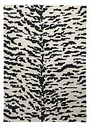 Tapetes felpudos - Zebra Tufted Wool Premium (branco/preto)