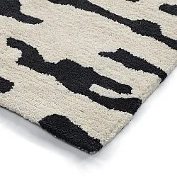 Tapetes felpudos - Zebra Tufted Wool Premium (branco/preto)