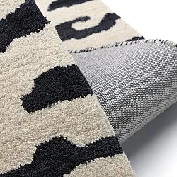 Tapetes felpudos - Zebra Tufted Wool Premium (branco/preto)