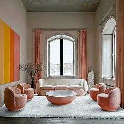 Tapetes felpudos - Aden (azul claro/branco)