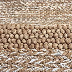 Tapete de lã - Almaty (castanho claro)