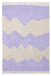 Tapetes felpudos - Amira Natural Cotton Shaggy (roxo/bege)