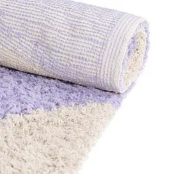 Tapetes felpudos - Amira Natural Cotton Shaggy (roxo/bege)