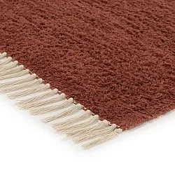 Tapetes felpudos - Amira Natural Cotton Shaggy (vermelho/bege)