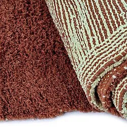 Tapetes felpudos - Amira Natural Cotton Shaggy (vermelho/bege)