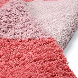 Tapetes felpudos - Amira Natural Cotton Shaggy (rosa/laranja)