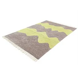 Tapetes felpudos - Amira Natural Cotton Shaggy (taupe/amarelo)