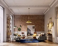 Tapetes redondos - Aranga Super Soft Fur (azul escuro)