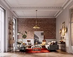 Tapetes redondos - Aranga Super Soft Fur (vermelho)