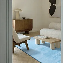 Tapetes felpudos - Aranga Super Soft Fur (azul claro)