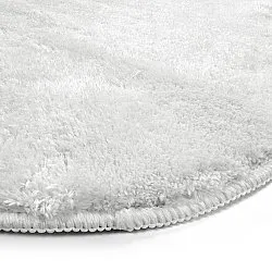 Tapete shaggy ondulado - Aranga Super Soft Fur (branco)