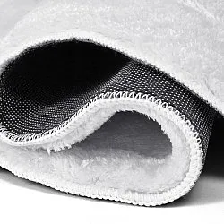 Tapete shaggy ondulado - Aranga Super Soft Fur (branco)