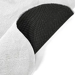 Tapete shaggy ondulado - Aranga Super Soft Fur (branco)